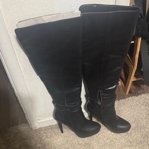 Aldo Black Over the Knee Boots